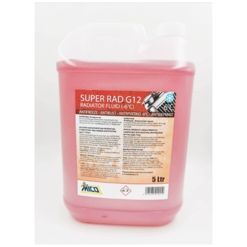 MICO SUPER RAD ANTIFREEZE COOLANT RED -6 5 LT