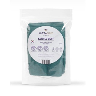 ULTRACOAT GREEN GENTLE BUFF - 320 GSM MICROFIBRE 2 PACK