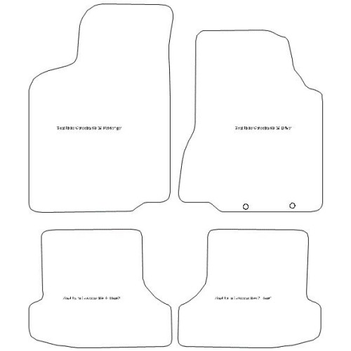 Actual Mat Shape for Seat Ibiza (1999 - 2002)