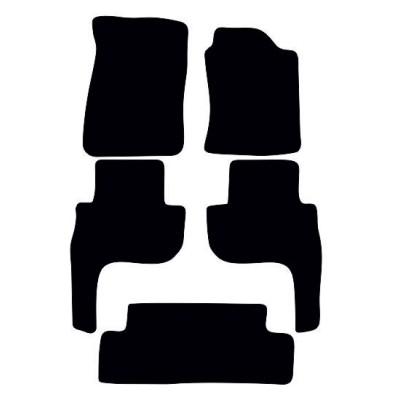Actual Mat Shape for Toyota Land Cruiser Colorado 7 Seats (1998 - 2002)
