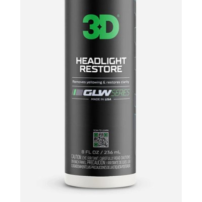 3D GLW SERIES HEADLIGHT RESTORE  240 ML