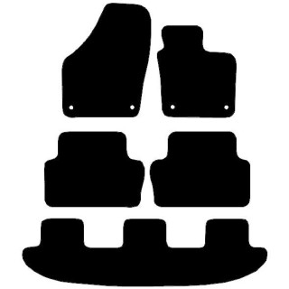 Actual Mat Shape for Volkswagen Sharan MK2 (2010 - 2020)