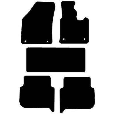Actual Mat Shape for Volkswagen Touran (2007 - 2015)