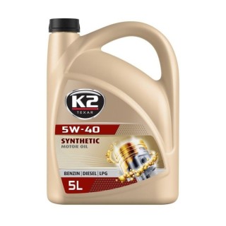K2 5W-40 SYNTHETIC MOTOR OIL 5 LT