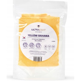 ULTRACOAT YELLOW BAHAMA -250 GSM MICROFIBRE 2 PACK
