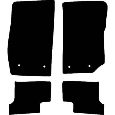 Actual Mat Shape for Jeep Wrangler 2 Door (2015 - 2019)