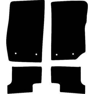 Actual Mat Shape for Jeep Wrangler 2 Door (2015 - 2019)