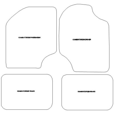 Actual Mat Shape for Kia Mentor (2001 - 2003)